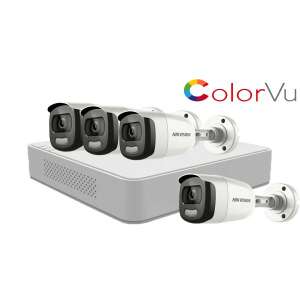 Videó megfigyelő rendszer: Hikvision, 4 kamera, 2MP ColorVU FullTime FULL HD 93981732 