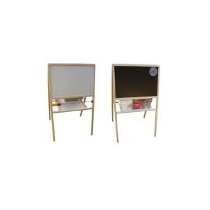 Tablita lemn magnetica/ajustabila/2 fete/ 90 cm + suport + accesorii - Tupiko 93981937 Planșe de desen