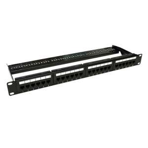 ASYTECH Networking ASY-PP-UTP6A-24 1U Patch Panel, 24 RJ45 Ports, Cat6A UTP