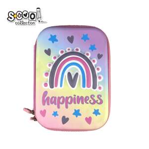 S-cool pencil case, Happiness design, rainbow, stars, hearts, zipper closure - Pencil Case