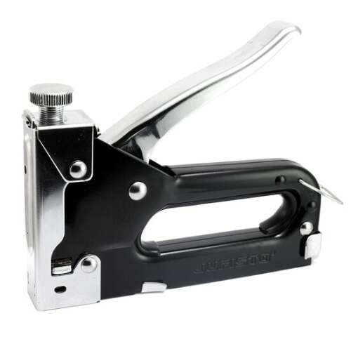 Jufisto J/53 típusú tűzőgép kárpitokhoz, bútorokhoz és barkácsoláshoz, 4-14 mm-es tűzőkapcsokhoz