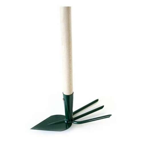 STREND PRO 3 ágú kapa, 100 cm, kertészeti szerszám, gyomláló szerszám, kapa fából készült nyéllel