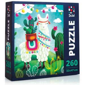 De.tail 260 piece puzzle, Llama with cactus, 32x47 cm - OEM