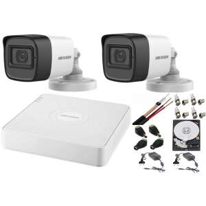 Hikvision 2 Turbo HD Camera 2MP DVR 4 Channel CCTV System, 500GB HDD