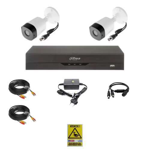 Dahua - 2 Kamerás Kültéri Megfigyelőrendszer - 2MP Full HD