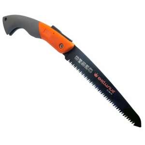 Richmann Exclusive 180mm folding saw with Teflon coated blade, ideal for cutting branches, wood, and plastic - Hand Saw