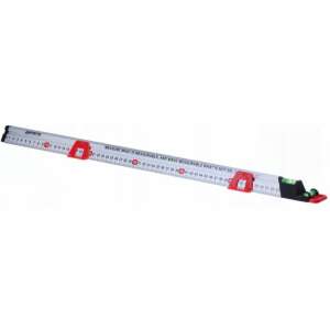 Jufisto 600mm aluminum ruler with 2 spirit levels for measuring and leveling - DIY ruler