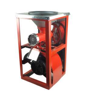 ELEFANT TB-10 electric meat grinder, red metal frame, stainless steel grinder, white background - Garden