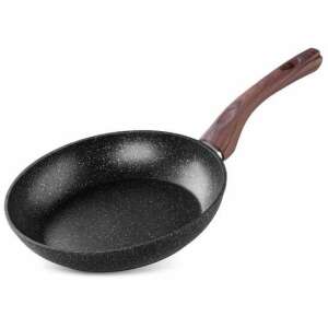 MagicHome Black Marble Line 28 cm-es tapadásmentes serpenyő fa fogantyúval - Serpenyő