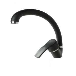 Fleko Black Kitchen Faucet FZUF-MD275, 40 mm ceramic cartridge, swivel spout