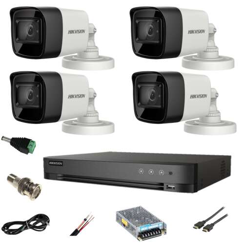Hikvision Ultra Professional 4K Security Camera System with 4x 8MP Cameras, 4 Channel DVR, Full Accessories, Live Internet