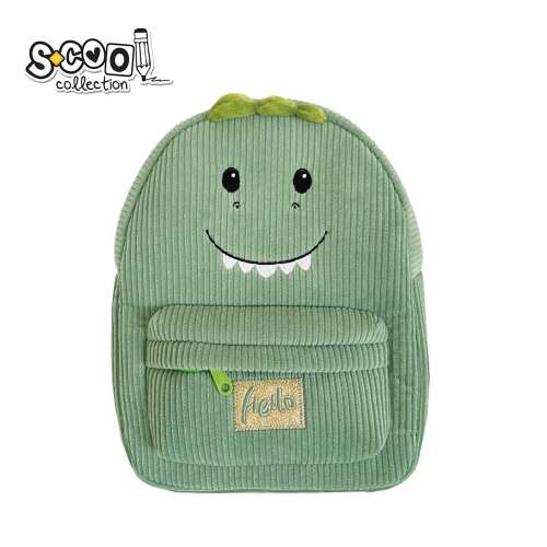 S-cool Baby Animals zöld dinoszaurusz óvodai hátizsák