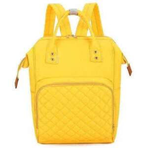 Multifunctional Backpack for Moms, Diamond, Yellow