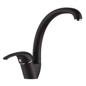 Swan Tempo Line konyhai mosogató csaptelep, fekete, gránit felület - Nonbrand Csaptelep