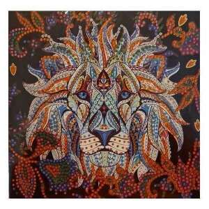Diamond painting kit, extra shiny animal, lion, 20x20 cm, Toi-játékok TT47169Z - Diamond painting kit