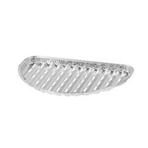 Strend Pro disposable aluminum grill tray, half-round, perforated, 4 pack, 33x19x2 cm - Garden Grill & BBQ Tool
