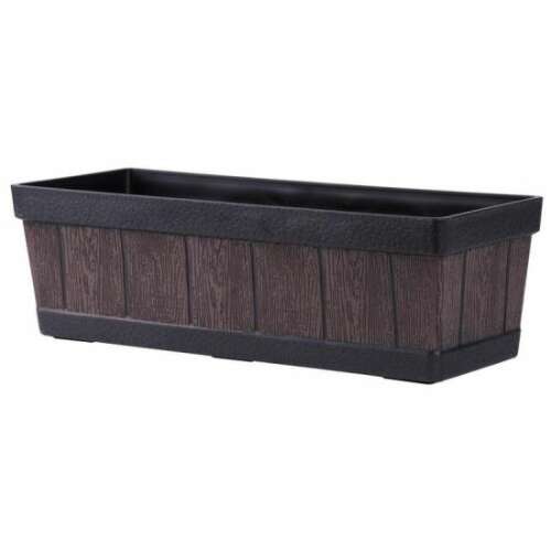 STREND PRO Woodeff virágláda, teakfa mintával, 46x14x17 cm - Virágláda