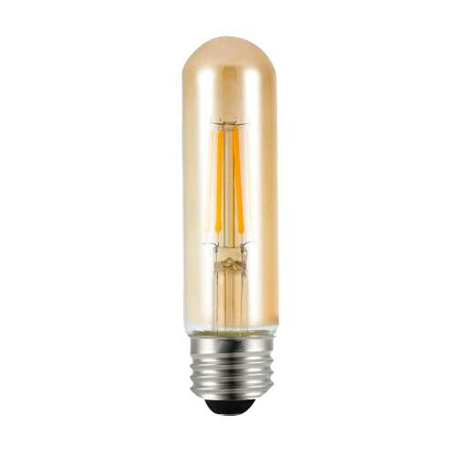 Amber LED Filament Bulb E27 4W 480LM 2500K T30x126