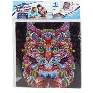 Diamond Painting Animal Cat 20x20 cm Toi-Toys TT47169Z - Diamond painting kit