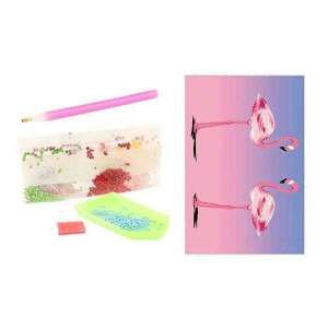 Toi-Toys TT47160Z Diamond Painting Kit, Flamingo Design, 15x10 cm - Diamond painting kit