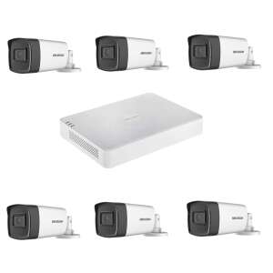 Hikvision 6 kamerás kültéri biztonsági rendszer 8 csatornás DVR-rel - Hikvision