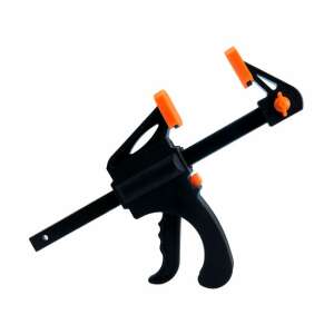 STREND PRO Quick Clamp, 250 x 63 mm, black and orange, woodworking clamp - Vise