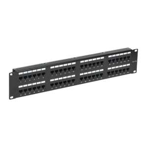 ASYTECH Networking ASY-PP-FTP6-48 2U FTP Cat6 Patch Panel, 48 RJ45 Ports