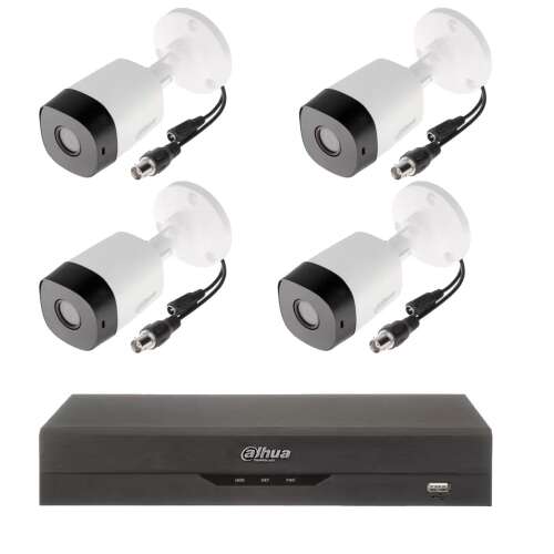 Dahua 4 Kamerás Kültéri Megfigyelőrendszer - 2MP