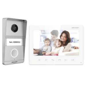 HIKVISION 7 inch video door phone kit with 2MP camera and 2-wire connection - Hikvision Intercom