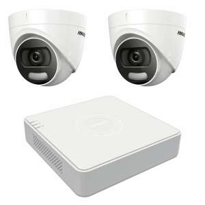 Hikvision CCTV rendszer 2 beltéri 5MP ColorVU kamerával és 4 csatornás TurboHD DVR-rel - Hikvision
