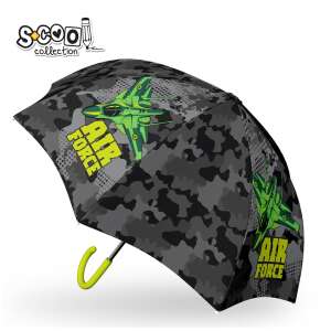 S-cool Air Force kids umbrella, 48.5 cm, camo print, green jet fighter design - Children's Umbrella