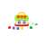 Polesie Shape Sorting House Toy, 23 x 18 x 16 cm, with colorful shapes and a handle for easy carrying