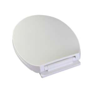 Universal Toilet Seat, Soft Close, White, Plastic, 36 X 42.5 cm