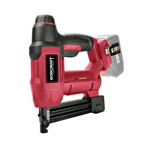 Worcraft akkumulátoros tűzőgép, 20V, piros, 500x19 mm, 500x25 mm, az akkumulátor nem tartozék