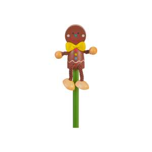 Sweet Cake Man gingerbread man pencil topper, Fiesta Crafts - Graphite Pencil
