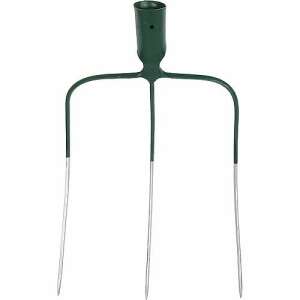 Furcă Strend Pro cu 3 dinți, forjat, fără coadă, verde - Furci gradinarit