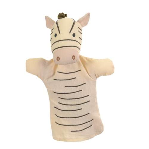 Egmont Toys Zebra Hand Puppet, soft and cuddly, perfect for imaginative play