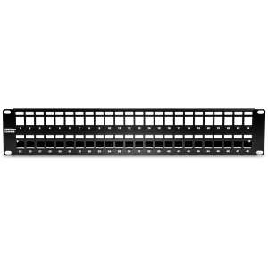 Shielded Patch Panel 48 Ports blank keystone 2U - TRENDnet TC-KP48S