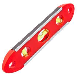 Beorol 15cm magnetic level, red, 3 vials - Beorol