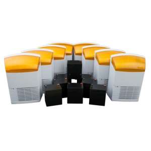 KIT 8 Outdoor Sirens + 8 x 12V, 4Ah Batteries