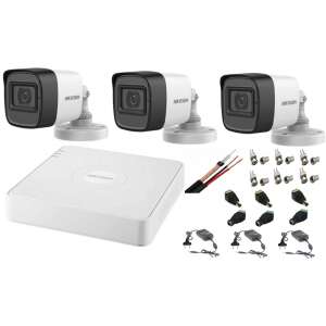 Hikvision 3 Turbo HD 2MP Security Camera System with 4 Channel DVR - Hikvision