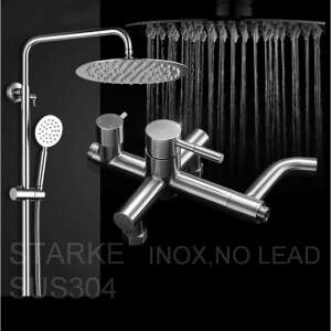 STARKE 3-in-1 Shower System, Stainless Steel SUS304, Shower + Column + Furniture Protector, LY003