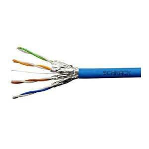 Schrack Cat.6a U/FTP cable, blue, 4x2xAWG23/1, 500Mhz, LS0H - FTP Cable
