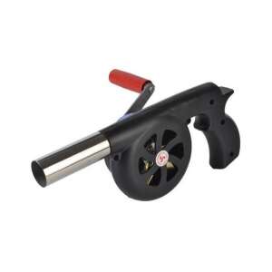 Perfect Home manual grill blower, black and red, for grilling and barbecue - Garden Grill & BBQ Tool