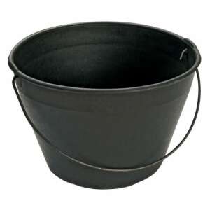 Beorol 12L black construction bucket with metal handle - Bucket
