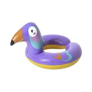 Bestway MY29662 inflatable swimming ring for kids, purple toucan design - Kids' Swim Ring
