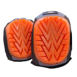 RICHMANN EXCLUSIVE professional gel knee pads, 2 pack, orange and black, for construction, tiling, and gardening - Protective Equipment