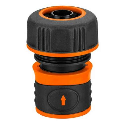 NEO 3/4 inch hose quick connector, black and orange