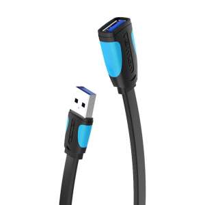 Vention VAS-A13-B300 3m USB 3.0 hosszabbító kábel, fekete - USB kábel