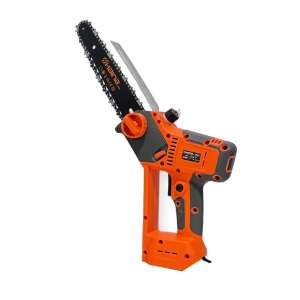 Haina HM-1397 electric chainsaw, 3200W, 8 inch, orange and grey, power tool for cutting wood - Haina Chainsaw